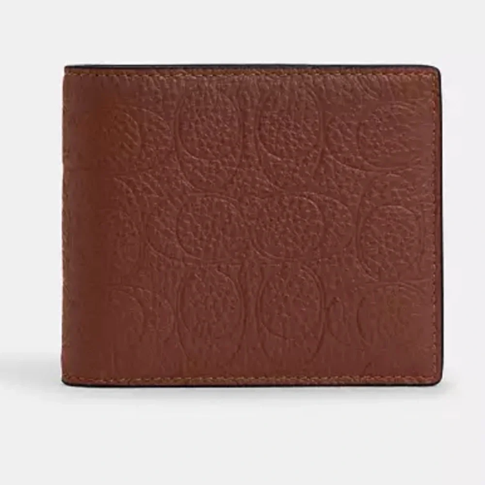 Coach 3-In-1 Wallet| In Signature Leather | Vintage Brown